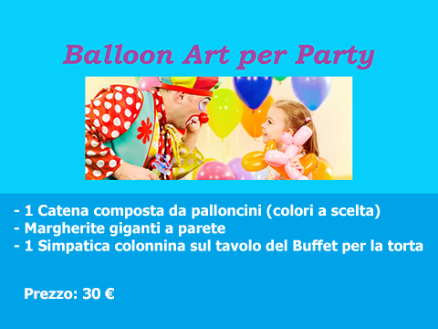Addobbi Ballon Art per Feste e Party a Tema